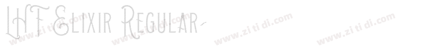 LHF Elixir Regular字体转换